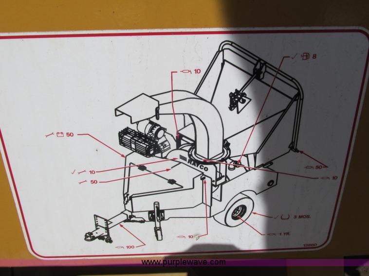 image for item K6598 2009 Rayco RC6D-V chipper