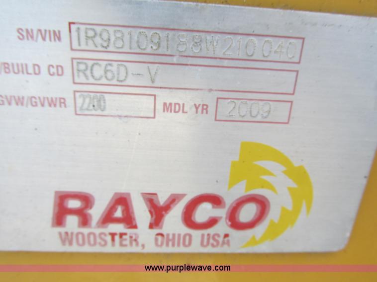 image for item K6598 2009 Rayco RC6D-V chipper