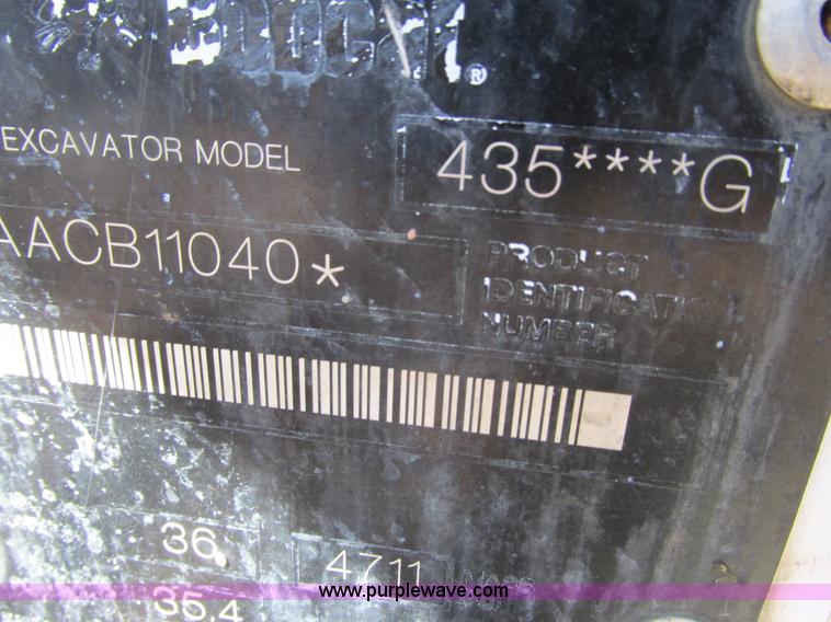 image for item K6600 2008 Bobcat 435G compact excavator