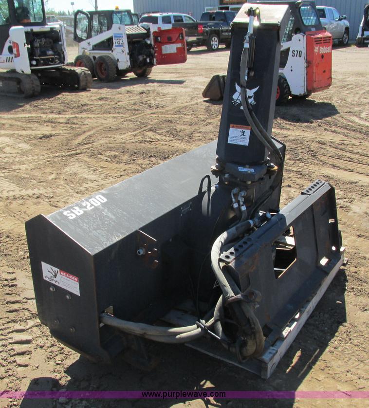 image for item K6602 2011 Bobcat SB200X72 snowblower skid steer attachment