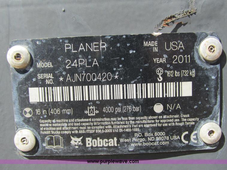image for item K6603 2011 Bobcat 24PLA planer