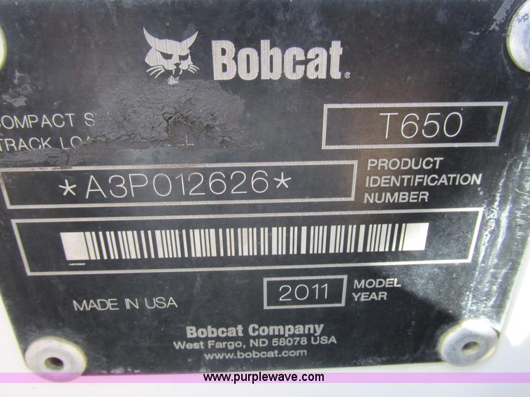 image for item K6610 2011 Bobcat T650 skid steer
