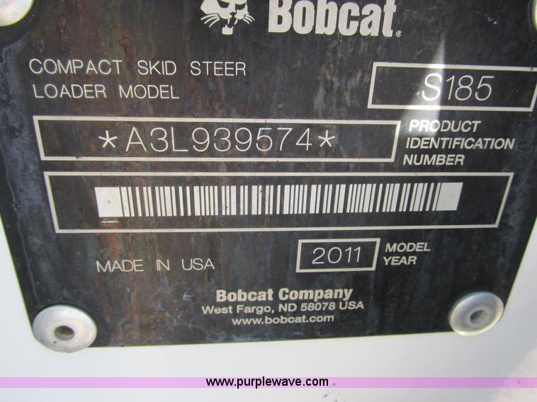 image for item K6613 2011 Bobcat S185 skid steer