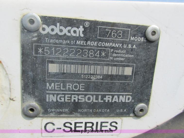image for item K6628 1997 Bobcat 763 skid steer