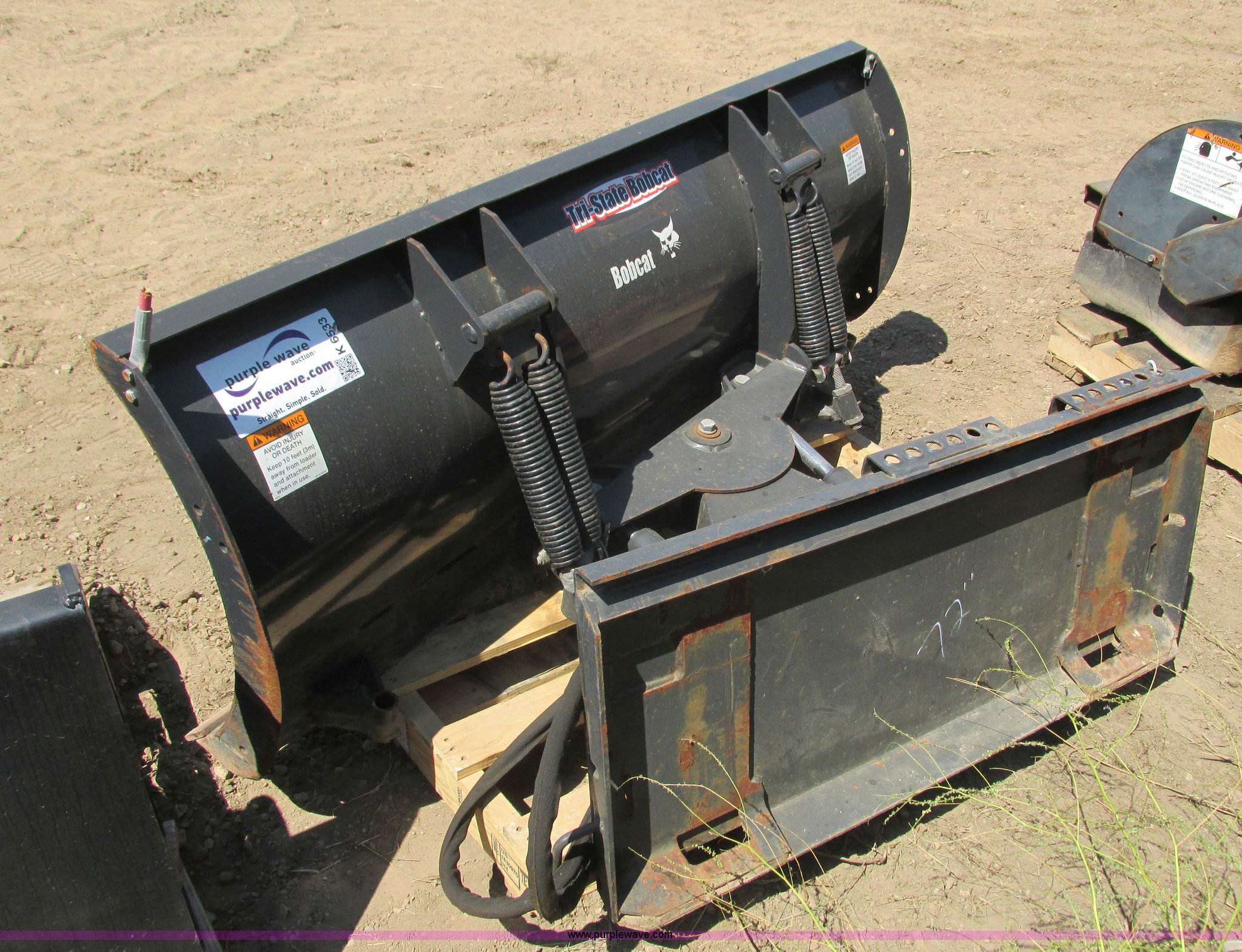Bobcat 72 snow plow in Hudson, WI Item K6533 sold Purple Wave