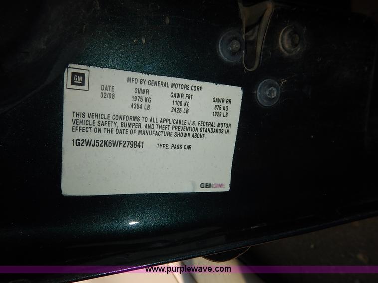 image for item J3539 1998 Pontiac Grand Prix