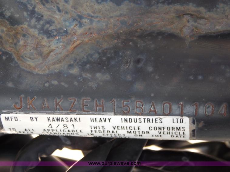 image for item J3548 1981 Kawasaki CSR 650 motorcycle