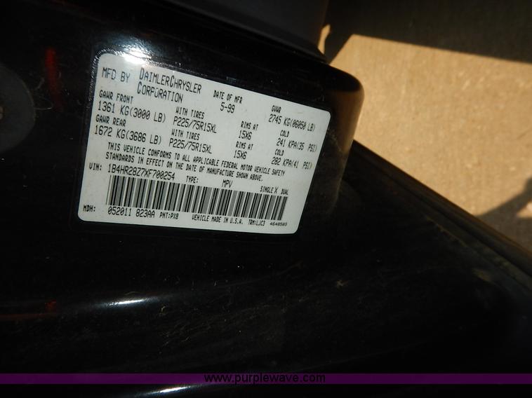 image for item J3594 1999 Dodge Durango SUV