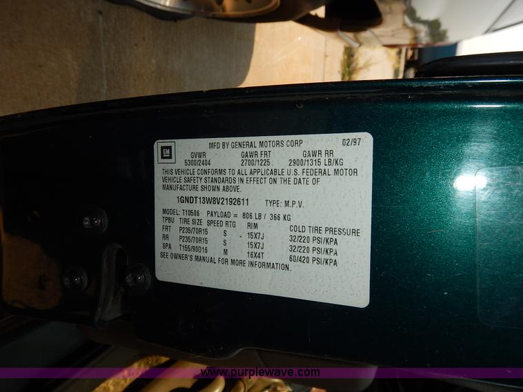 image for item J3596 1997 Chevrolet Blazer SUV