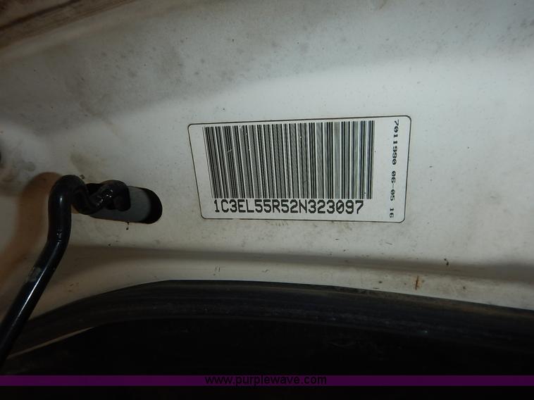 image for item J3615 2002 Chrysler Sebring LXi convertible