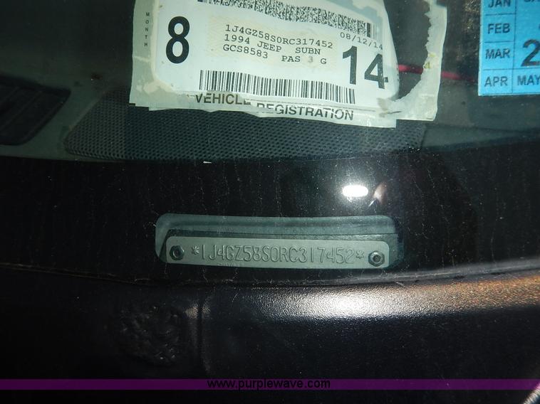 image for item J3694 1994 Jeep Grand Cherokee