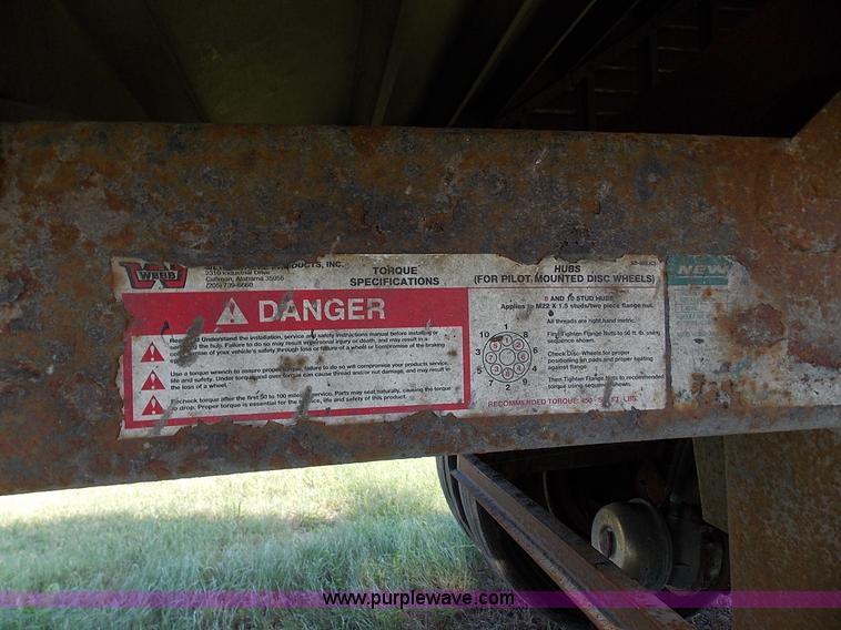 image for item J2704 1999 Timpte double hopper grain trailer