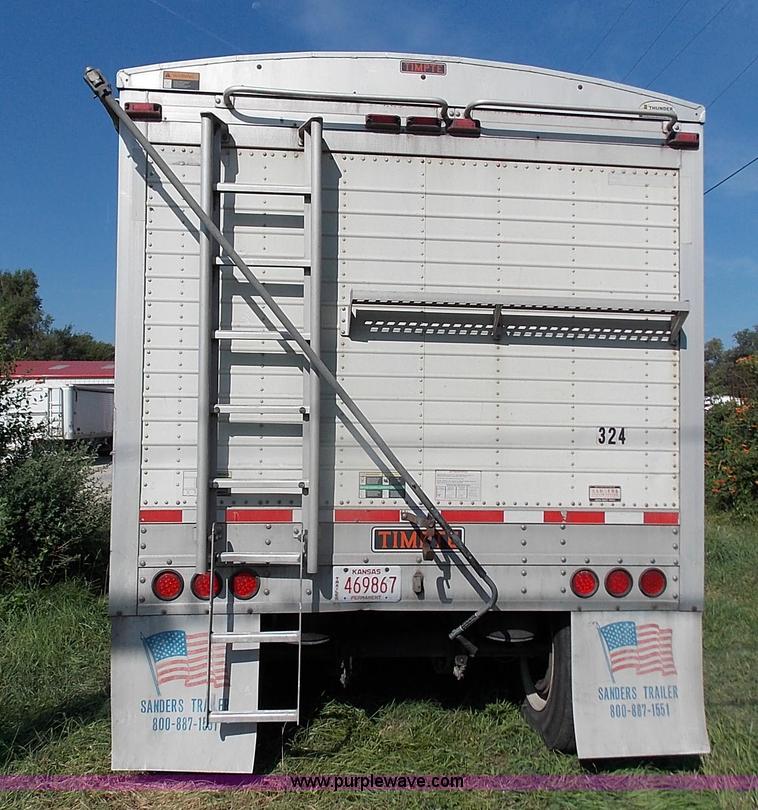 image for item J2705 2007 Timpte double hopper grain trailer