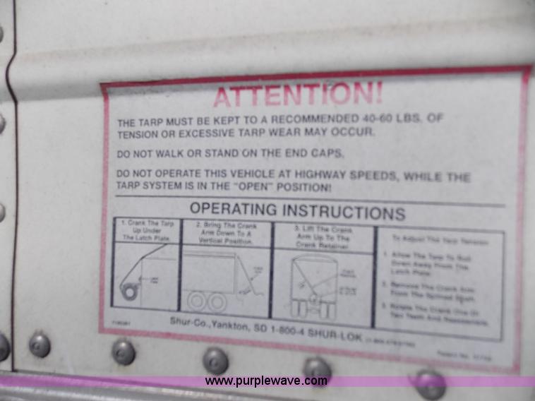 image for item J2705 2007 Timpte double hopper grain trailer