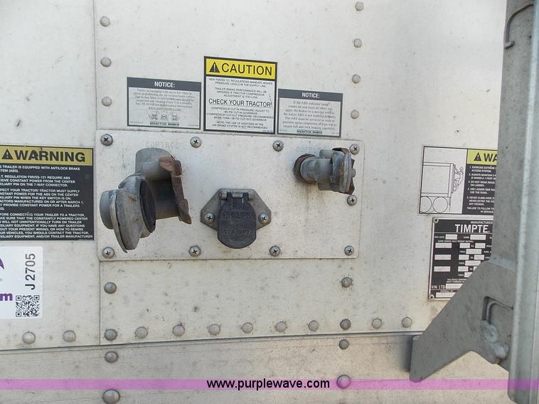 image for item J2705 2007 Timpte double hopper grain trailer