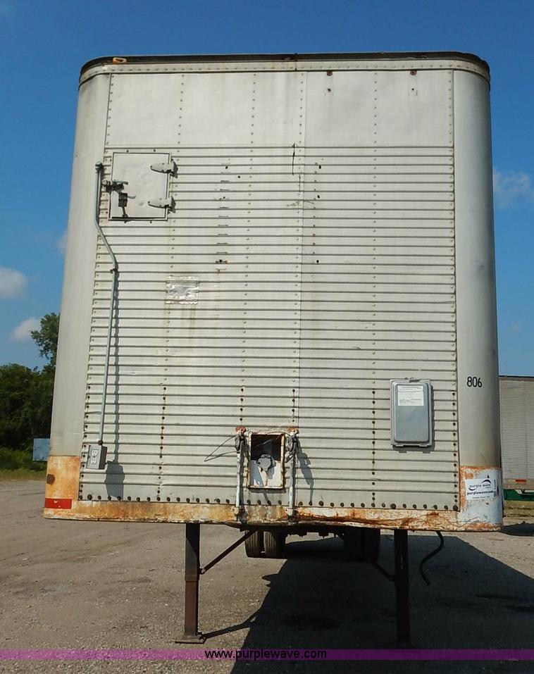 image for item J6446 1962 dry van trailer