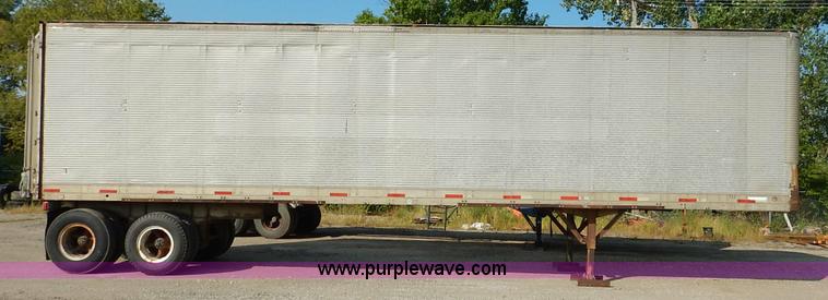 image for item K1597 1970 Fruehauf FBZ9F240 dry van trailer