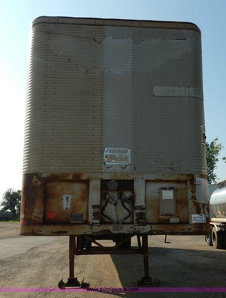 image for item K1597 1970 Fruehauf FBZ9F240 dry van trailer