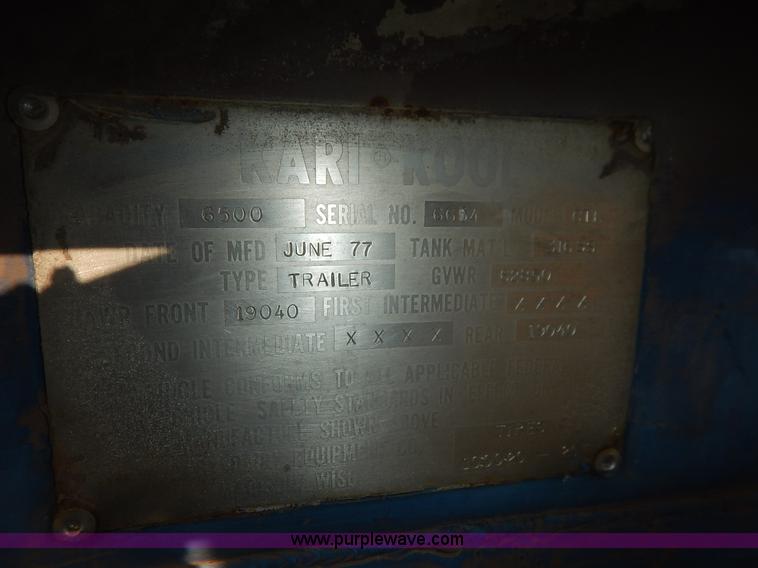 image for item K1617 1977 Karikool cargo tanker trailer