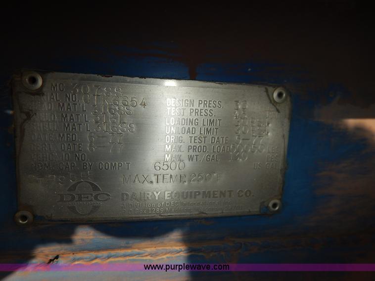 image for item K1617 1977 Karikool cargo tanker trailer