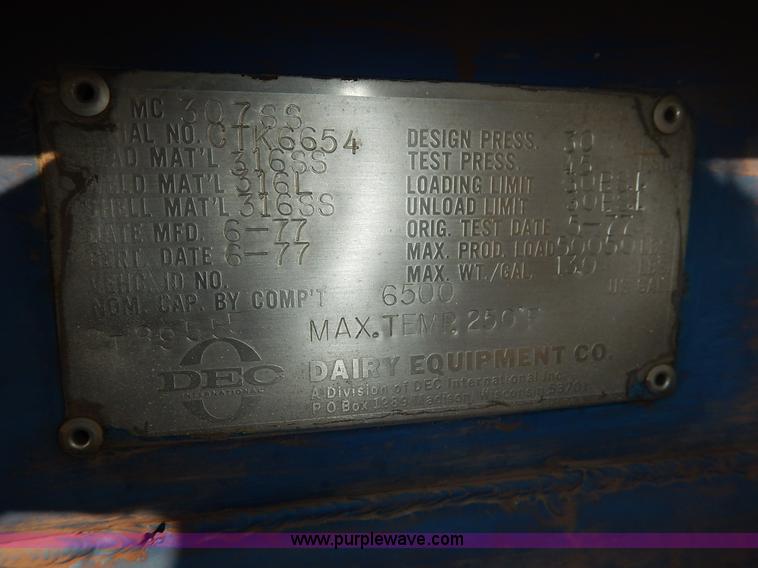 image for item K1617 1977 Karikool cargo tanker trailer