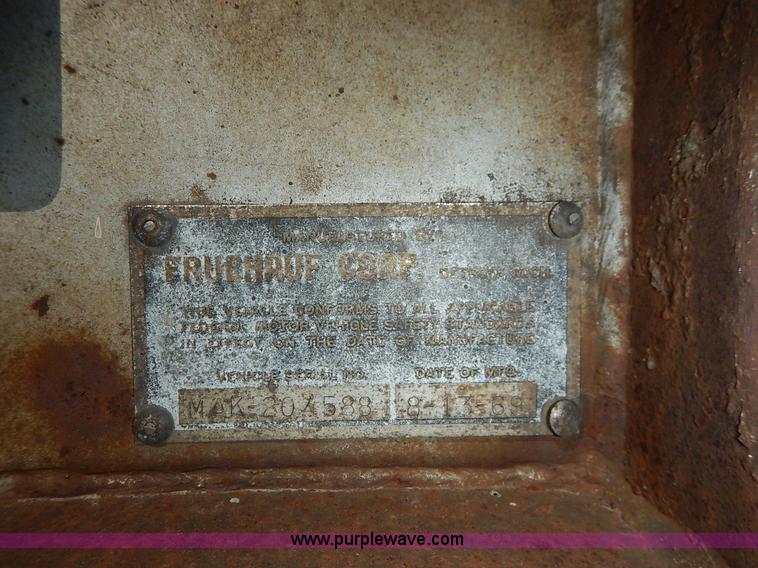 image for item K1628 1969 Fruehauf FBZ9F240 dry van trailer