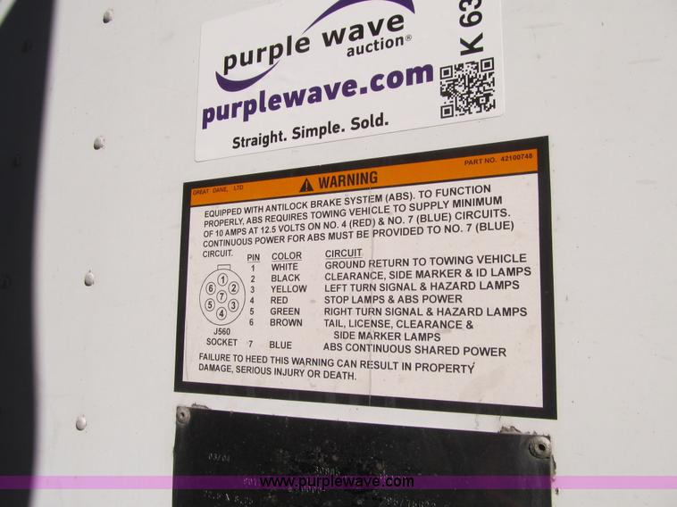 image for item K6324 2005 Great Dane 7411TP-SA dry van trailer