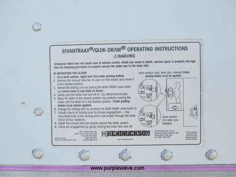 image for item K6325 2005 Great Dane 7411TP-SA dry van trailer