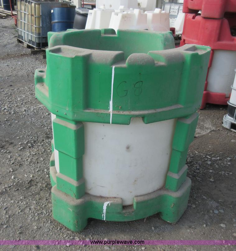 image for item AX9398 (3) 120 gallon poly tanks