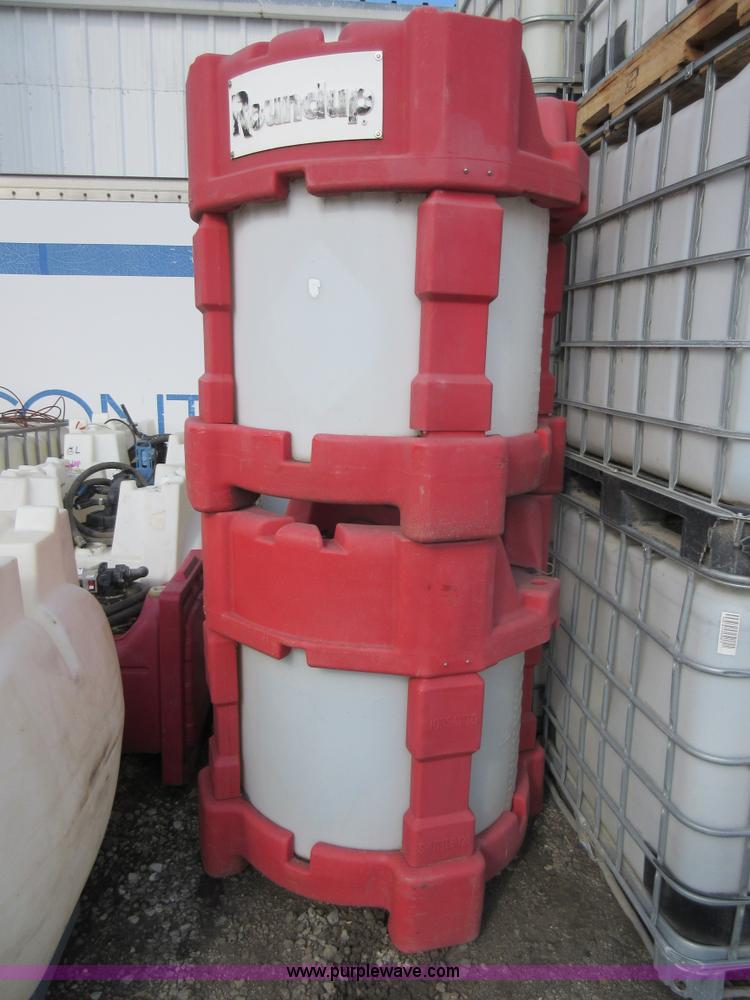 image for item AX9398 (3) 120 gallon poly tanks