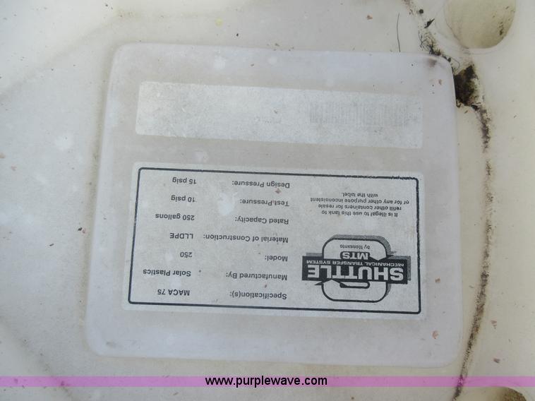 image for item AX9399 250 gallon poly tank