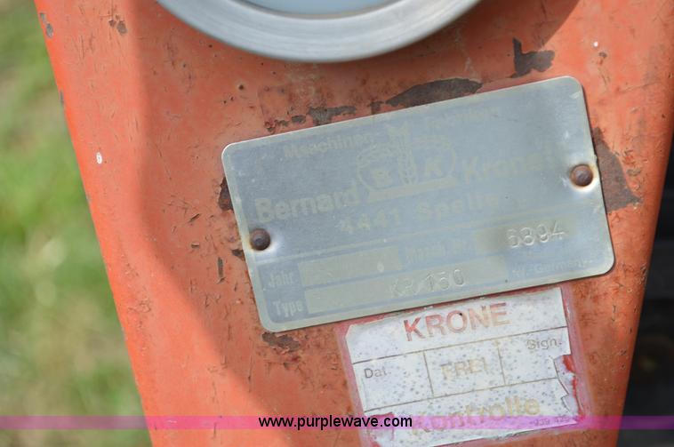 image for item BR9900 Krone RR150 round baler