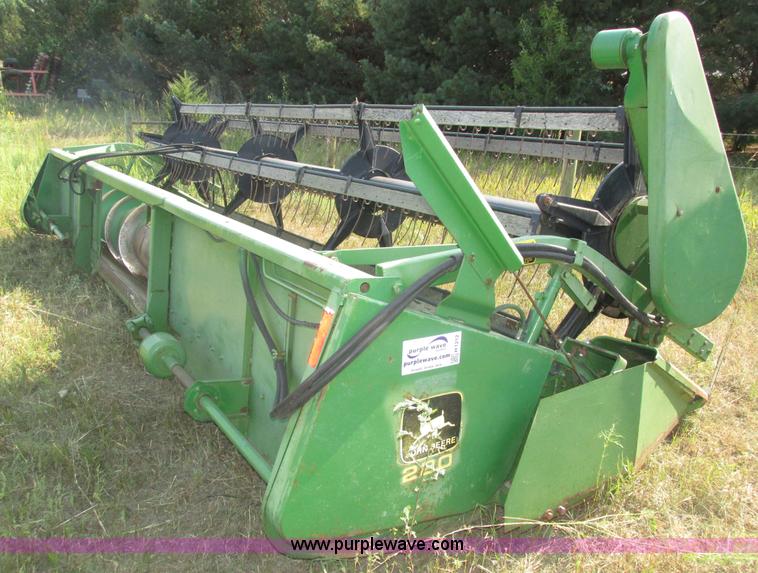 image for item H1212 John Deere 220 bean head