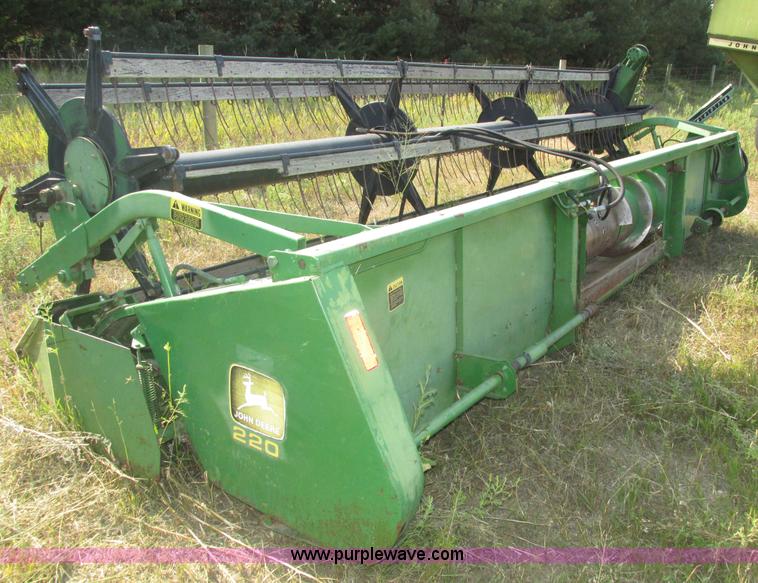 image for item H1212 John Deere 220 bean head