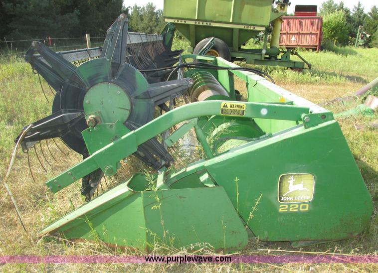 image for item H1212 John Deere 220 bean head