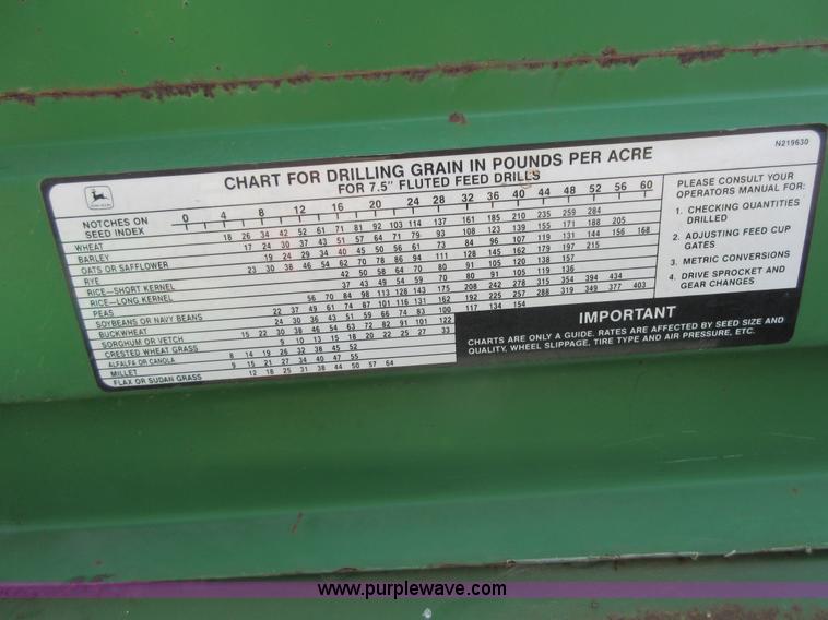 John Deere 750 grain drill in Elsmore, KS Item I2006 sold Purple Wave