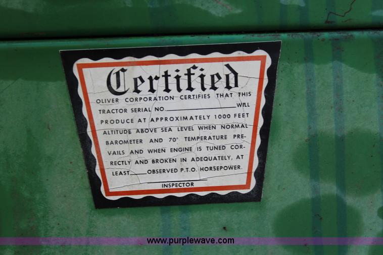 image for item J3522 1966 Oliver 1650 tractor