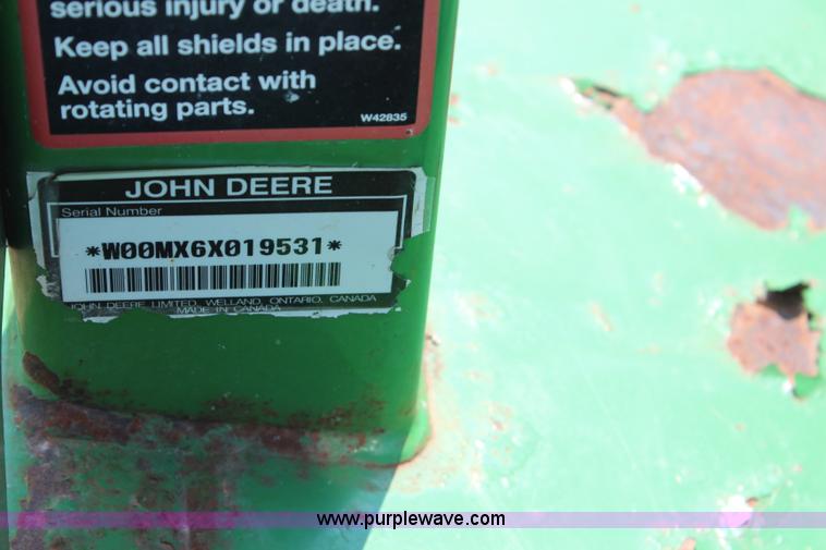 image for item J3526 John Deere MX6 rotary mower