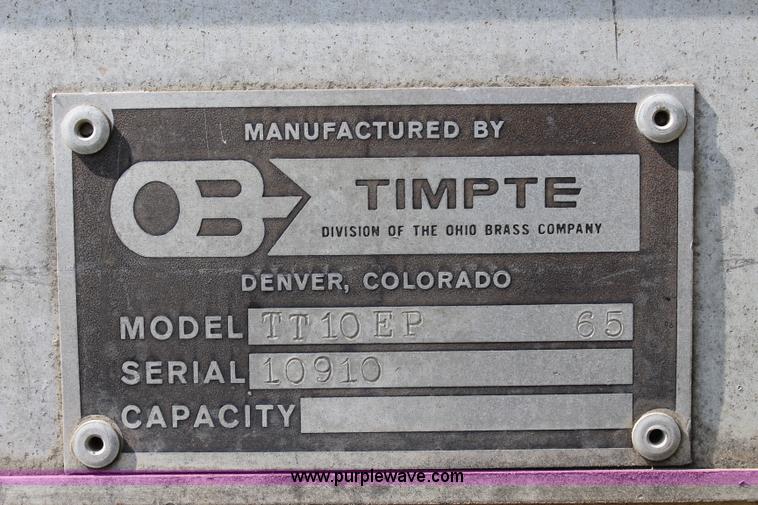 image for item J3571 1965 Timpte TT10EP grain trailer