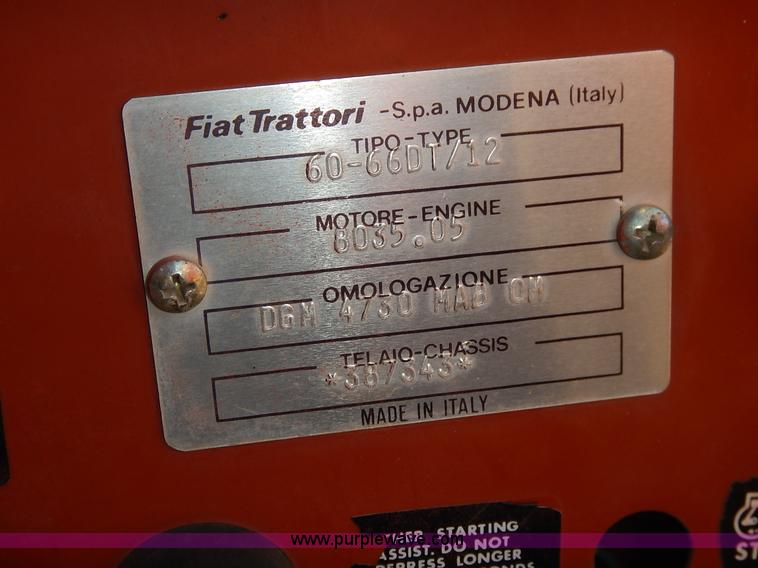 image for item J6470 Fiat Hesston DT60-66 MFWD tractor