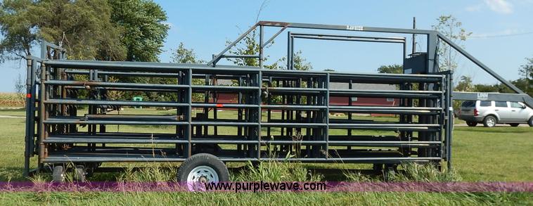 image for item J6473 Linn Rawhide gooseneck portable corral