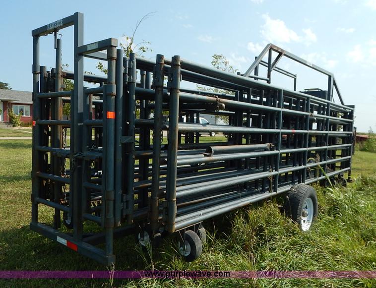image for item J6473 Linn Rawhide gooseneck portable corral