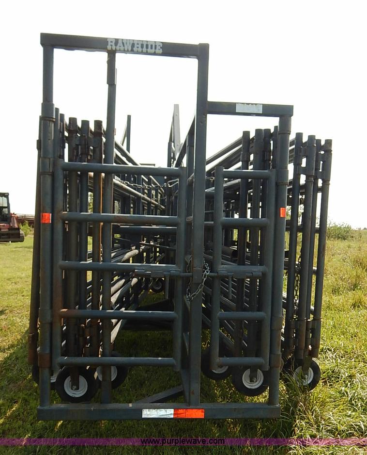 image for item J6473 Linn Rawhide gooseneck portable corral