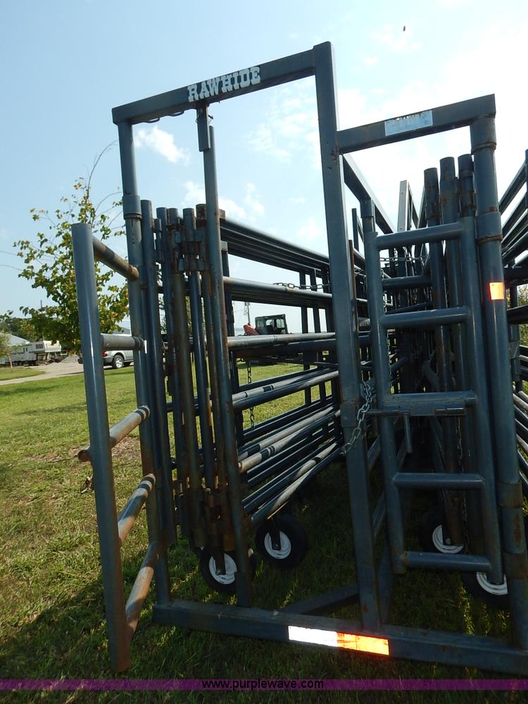 image for item J6473 Linn Rawhide gooseneck portable corral