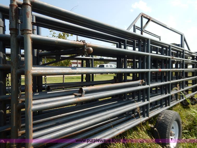 image for item J6473 Linn Rawhide gooseneck portable corral