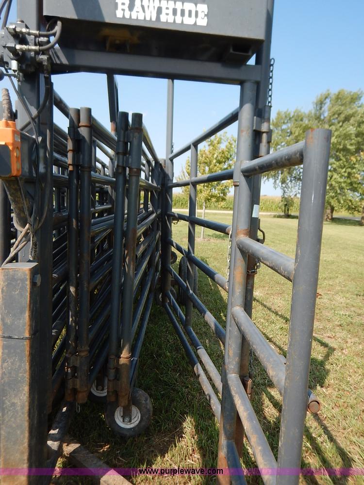 image for item J6473 Linn Rawhide gooseneck portable corral