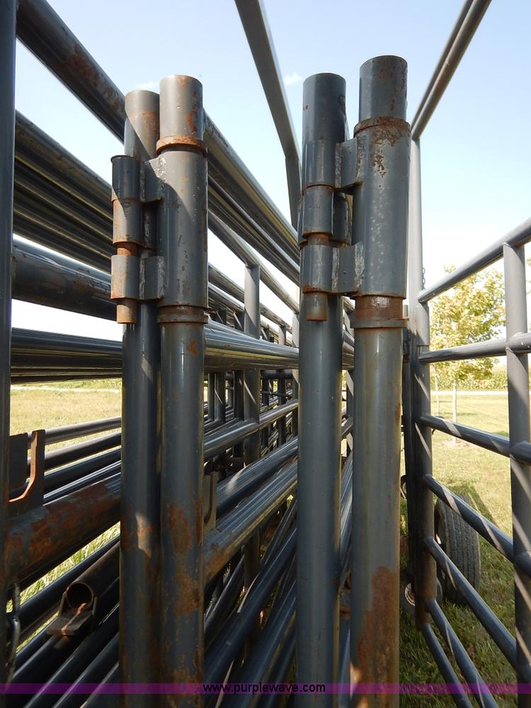 image for item J6473 Linn Rawhide gooseneck portable corral