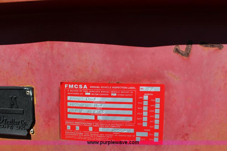 image for item K1103 1976 Triangle A flatbed trailer