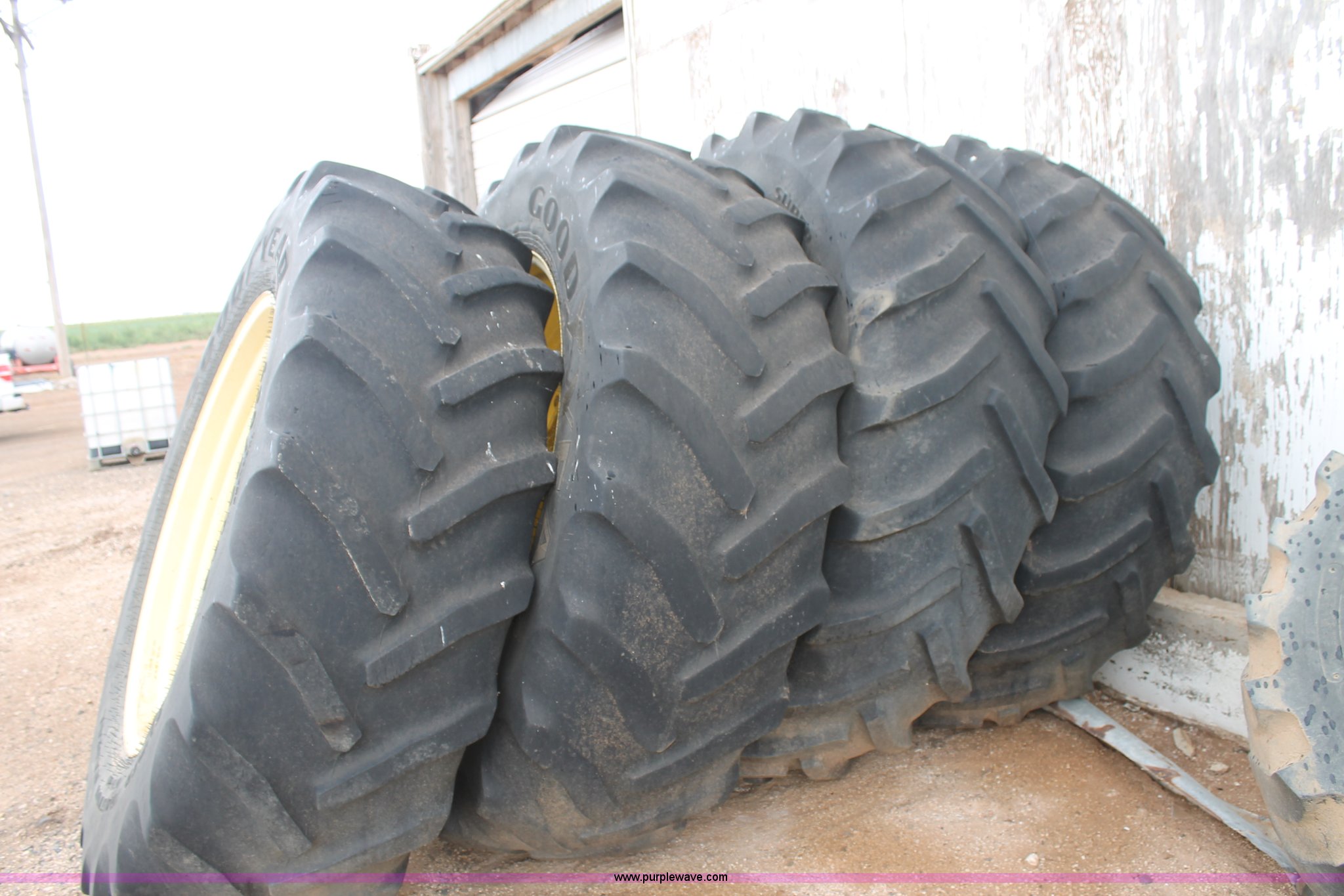 (4) 620/70R46 tires and wheels in Farwell, TX Item L4386 sold
