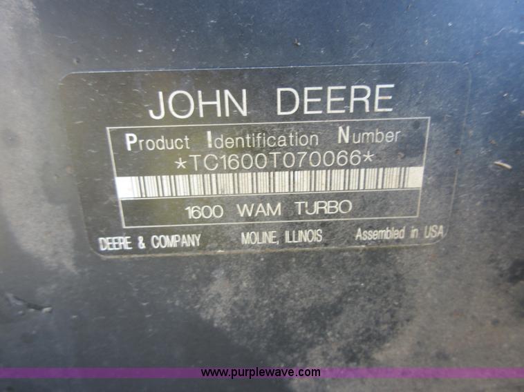 image for item AZ9057 2009 John Deere 1600 Series II wide area mower